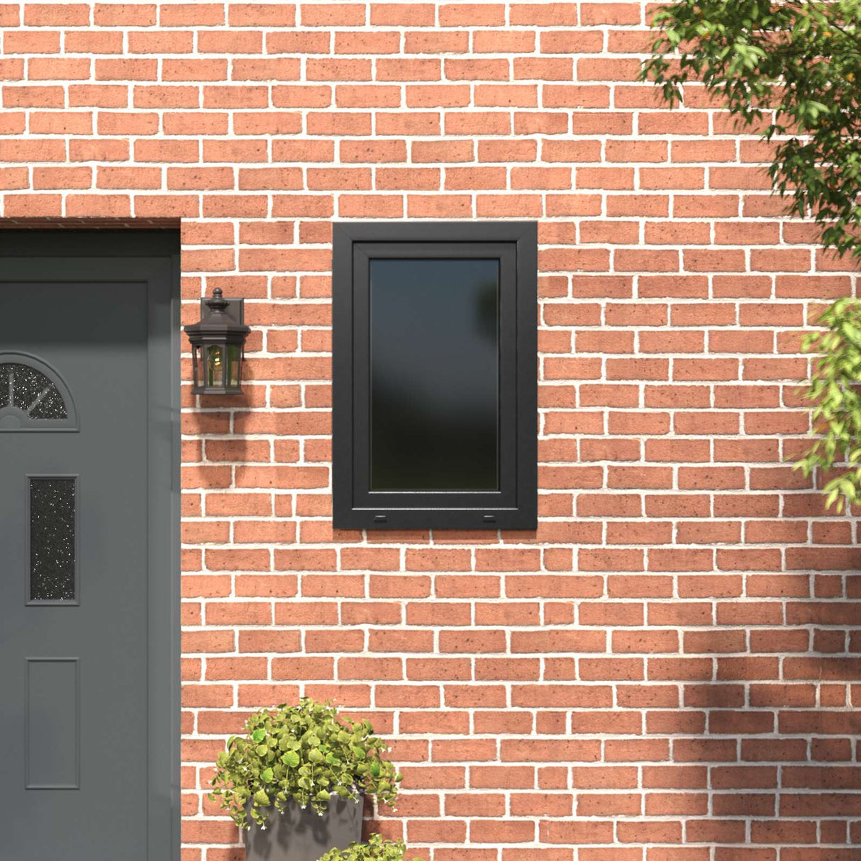 Cellar Window RISOR White 50 x 50 cm PVC and Glass