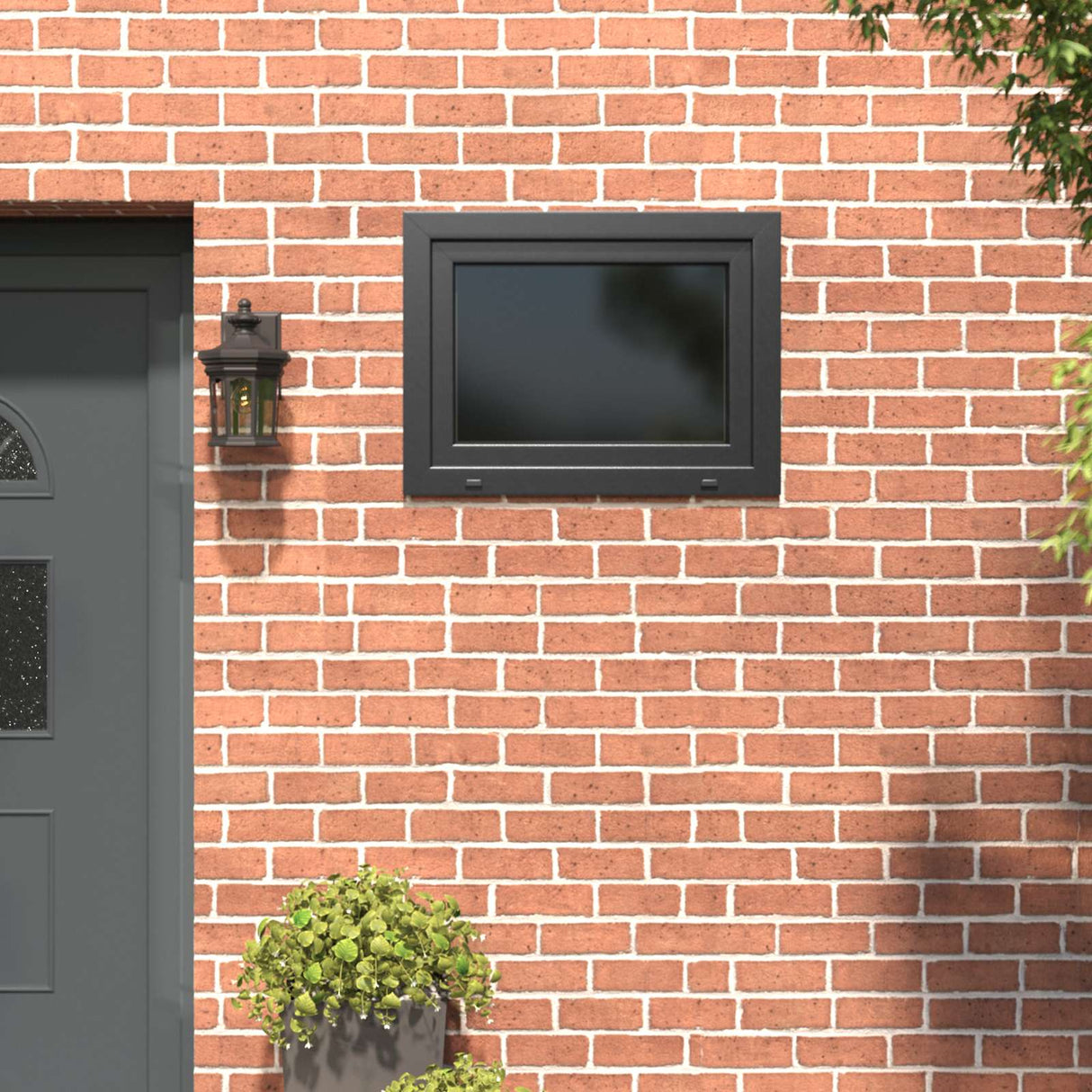 Cellar Window RISOR White 50 x 50 cm PVC and Glass