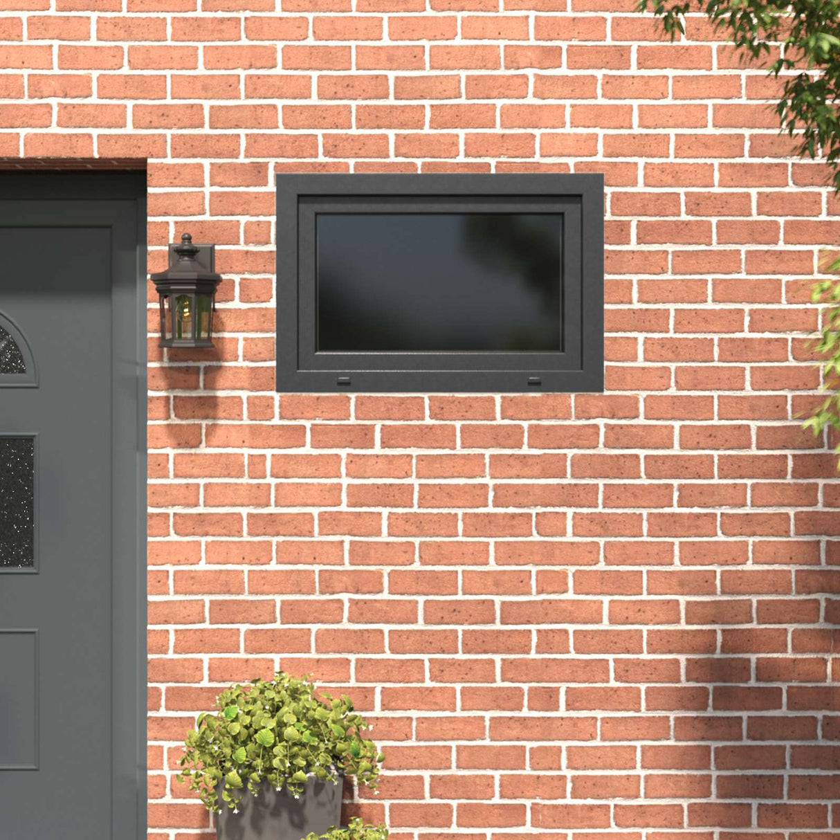 Cellar Window RISOR White 50 x 50 cm PVC and Glass