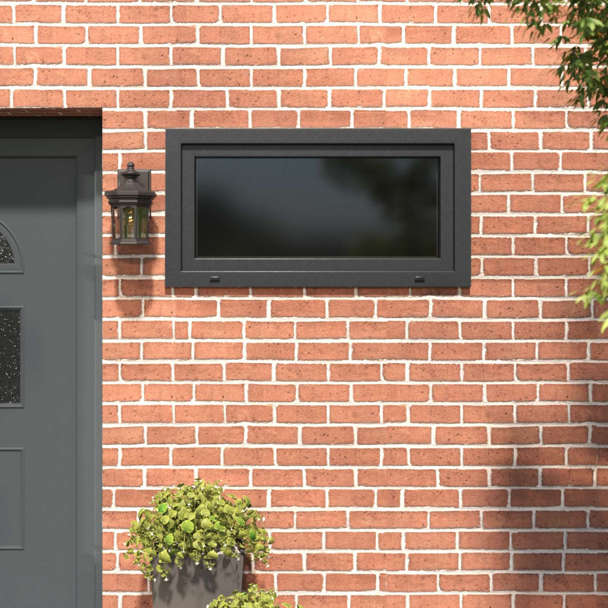 Cellar Window RISOR White 50 x 50 cm PVC and Glass