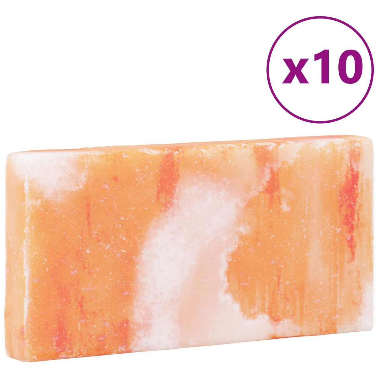 vidaXL Zoutstenen 10 pcs Roze 20 x 10 x 5 cm Zoutsteen