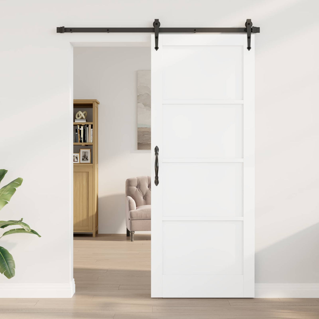 vidaXL Interior Door Natural 61 x 198.5 cm Plywood