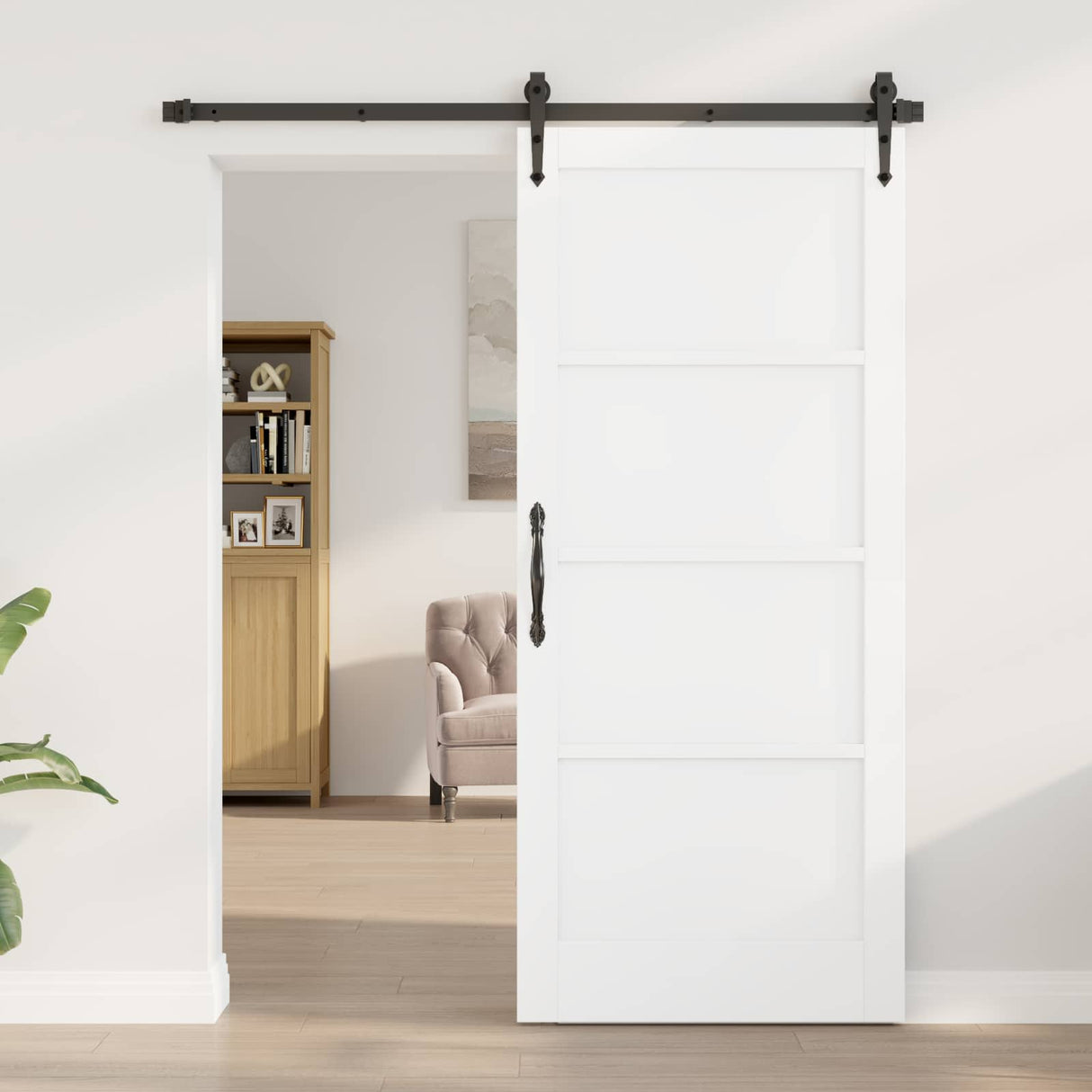 vidaXL Interior Door Natural 61 x 198.5 cm Plywood