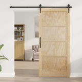 vidaXL Interior Door Natural 61 x 198.5 cm Plywood