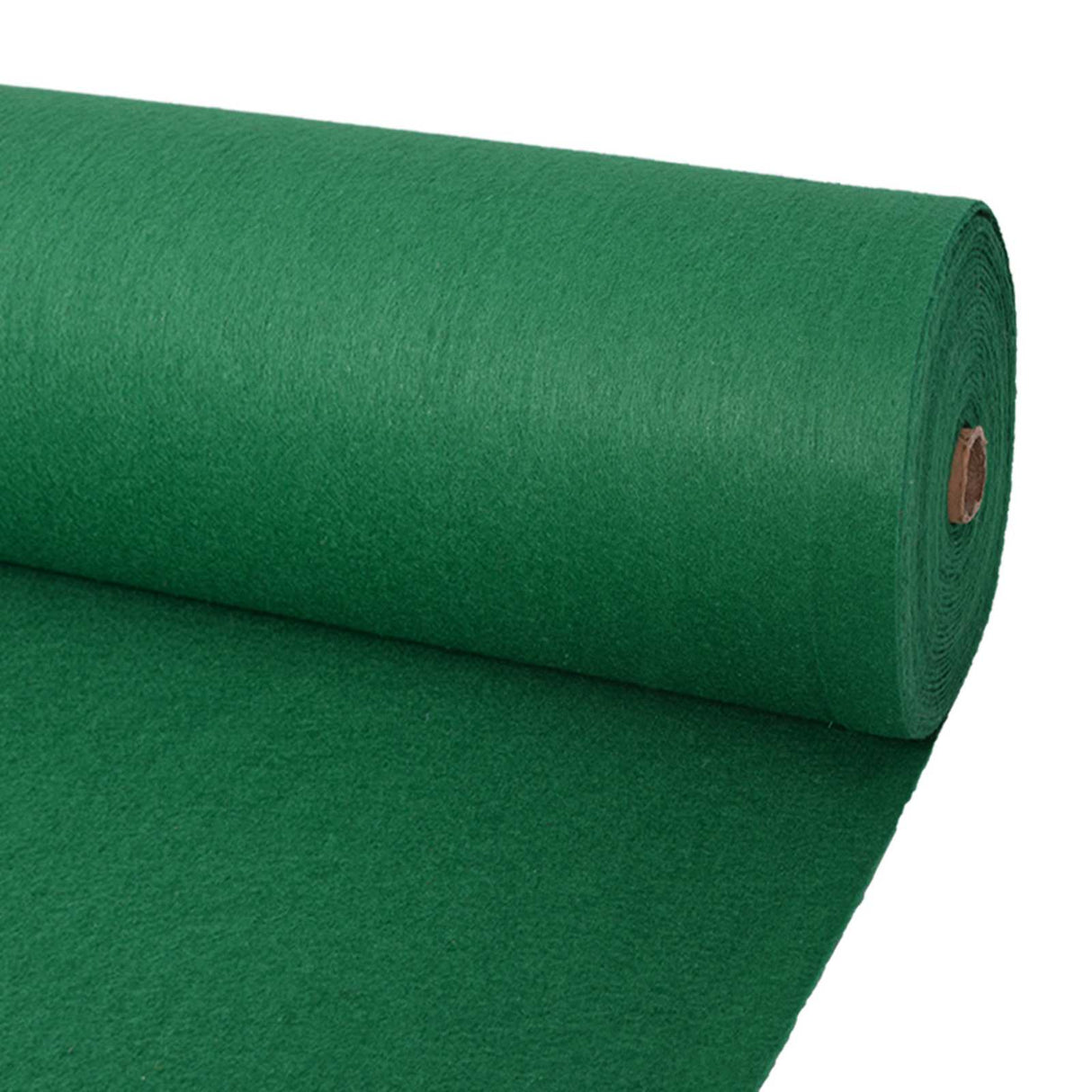 vidaXL Tapijt Effen Groen 1 x 12 m Stof