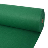 vidaXL Tapijt Effen Groen 1 x 12 m Stof