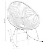 vidaXL Tuinstoel Acapulco poly rattan beige