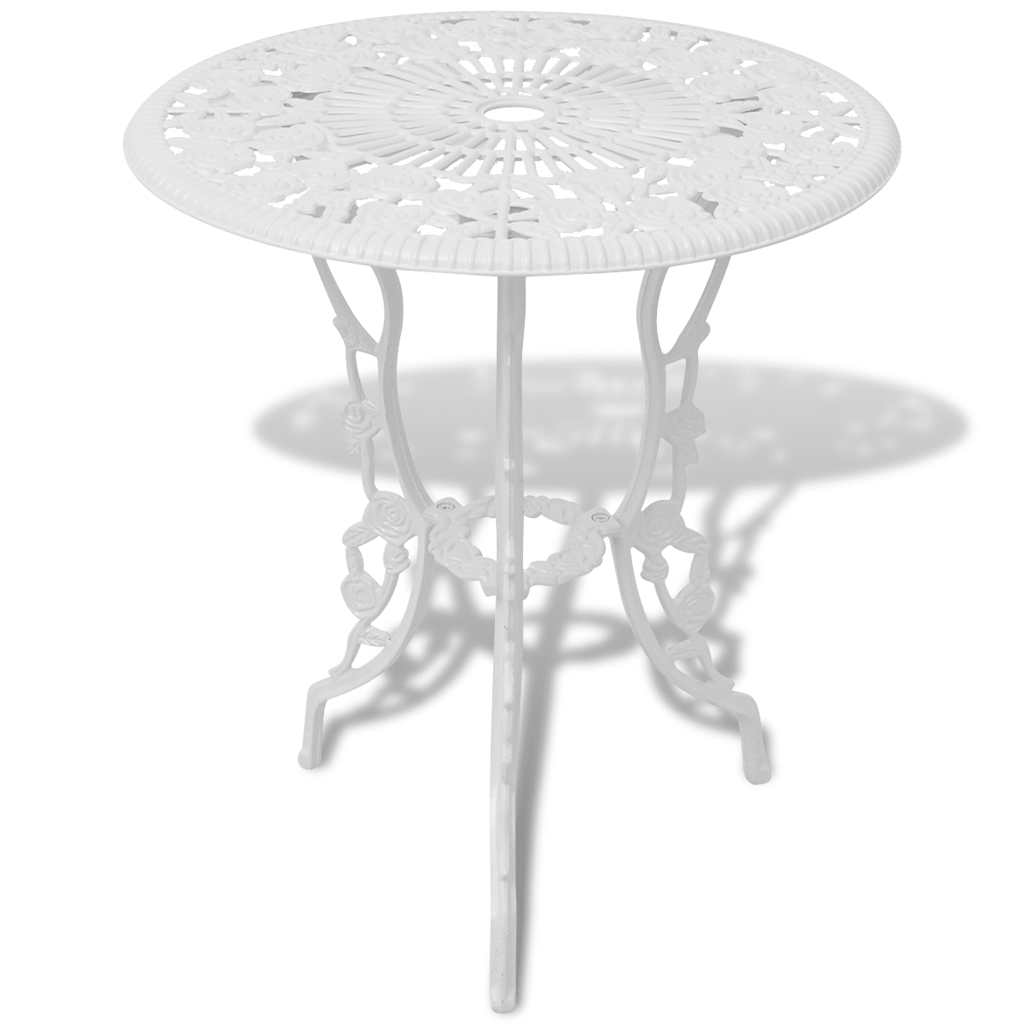 vidaXL 3-delige Bistroset gietaluminium zwart