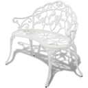 vidaXL Banque de jardin 100 cm en aluminium noir