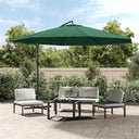 vidaXL Cantilever Parasol 3.5 m Green