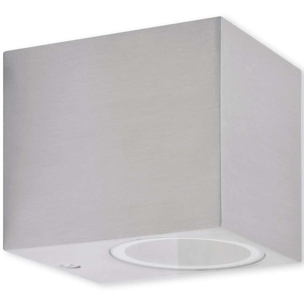 vidaXL Outdoor Wall Lamp Cube-shaped 2 pcs
