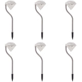 vidaXL Tuinlamp 6 st solar LED 9x7,8x29,5 cm