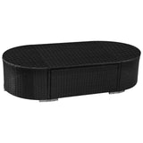 vidaXL Ronde Sofa Set 11 pcs Blauw poly rattan