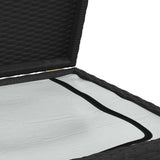 vidaXL Tuinbox 120x50x60 cm poly rattan zwart