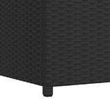vidaXL Tuinbox 120x50x60 cm poly rattan zwart