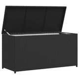 vidaXL Tuinbox 120x50x60 cm poly rattan zwart