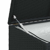 vidaXL Tuinbox 120x50x60 cm poly rattan zwart