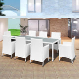 vidaXL 3-delige Tuinset poly rattan bruin