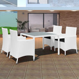 vidaXL 3-delige Tuinset poly rattan bruin