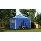 vidaXL Pop-Up Party Tent with 4 Side Walls 3x4.5 m Blue