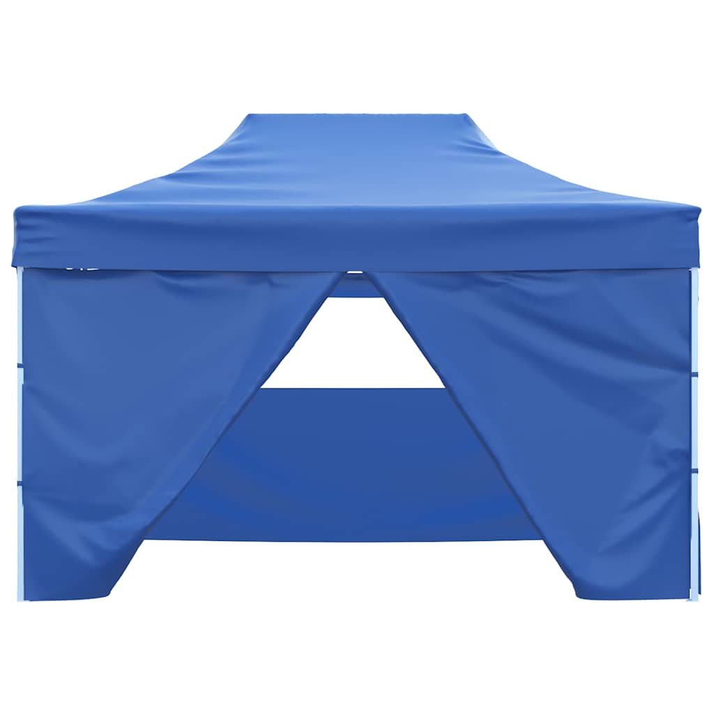 vidaXL Pop-Up Party Tent with 4 Side Walls 3x4.5 m Blue