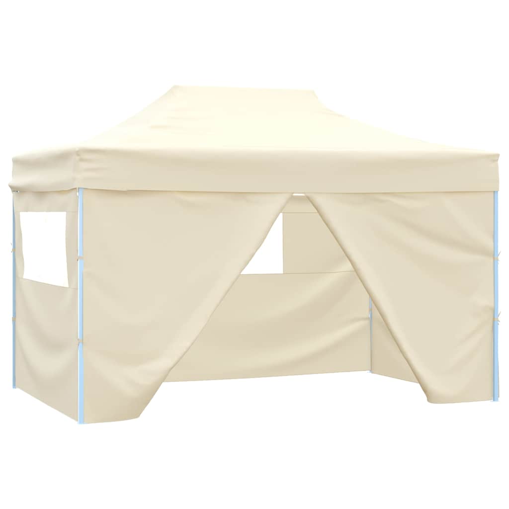 vidaXL Pop-Up Party Tent with 4 Side Walls 3x4.5 m Blue