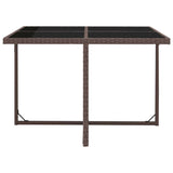 vidaXL 9-delige Tuinset met kussens poly rattan zwart