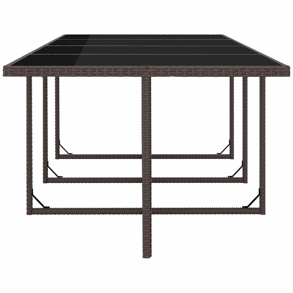 vidaXL 9-piece Garden Dining Set with Cushions Poly Rattan Beige