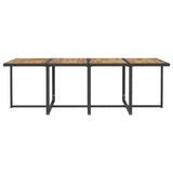 vidaXL 13-piece Garden Lounge Set with Cushions Poly Rattan Black