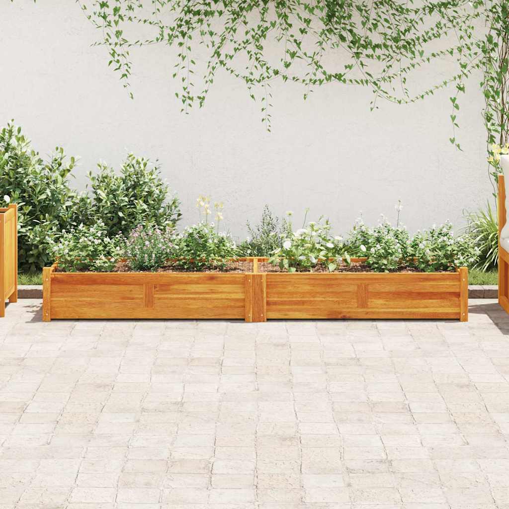 vidaXL Raised Planter 50x25x25 cm acacia wood