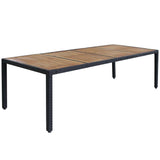 vidaXL 3-delige Tuinset met kussens poly rattan zwart