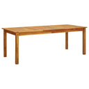 vidaXL Tuintafel 140x80x74 cm massief acaciahout greywash