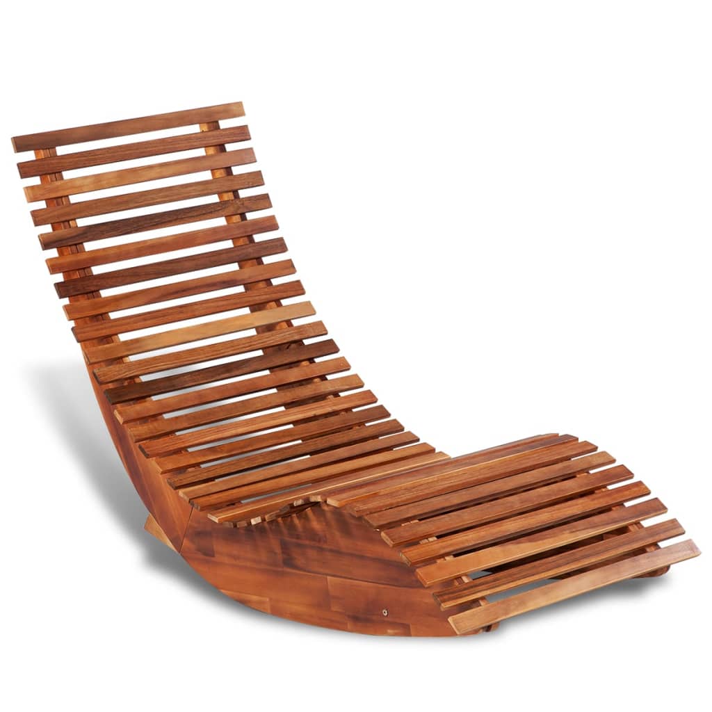 vidaXL Rocking sun loungers 2 pcs acacia wood