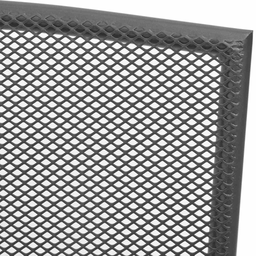 vidaXL Tuinstoelen 4 st mesh ontwerp staal antraciet