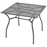 vidaXL Tuintafel 90x90x72 cm staalgaas