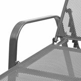 vidaXL Ligbed staal antraciet