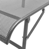 vidaXL Ligbed staal antraciet