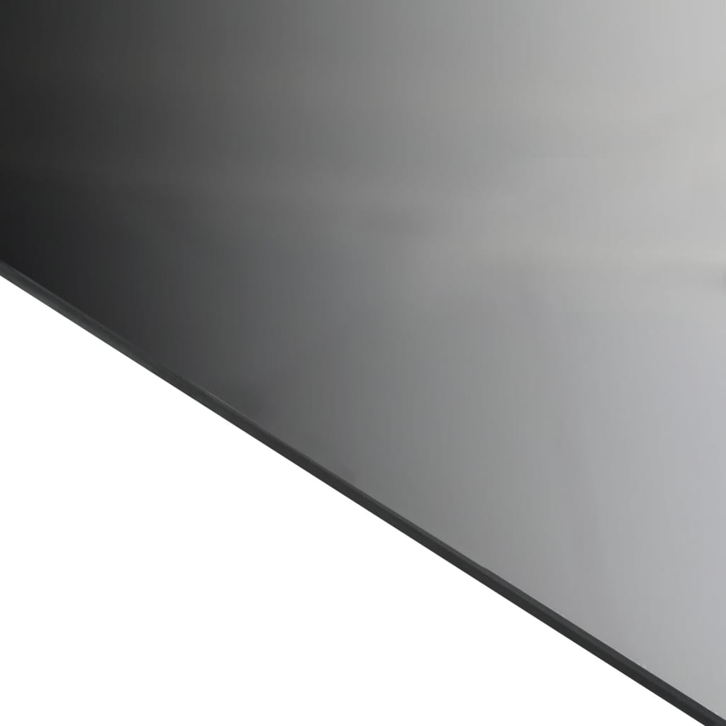 vidaXL Tuintafel 80x80x74 cm aluminium en glas zwart