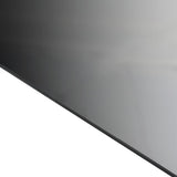 vidaXL Tuintafel 80x80x74 cm aluminium en glas zwart