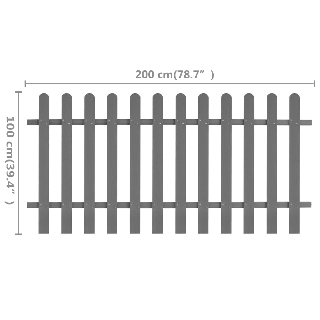 vidaXL Hek 200x60 cm HKC