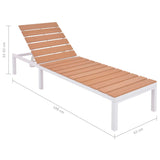 vidaXL 4-delige Loungeset met kussens aluminium en HKC