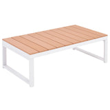 vidaXL 4-delige Loungeset met kussens aluminium en HKC
