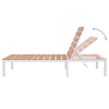 vidaXL 4-delige Loungeset met kussens aluminium en HKC