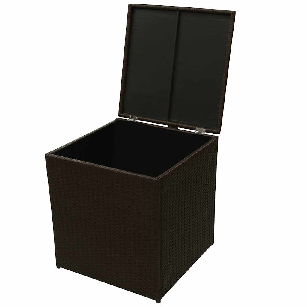 vidaXL 8-delige Loungeset met kussens poly rattan bruin