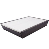 vidaXL Lounge Bed with Cushion Poly Rattan Brown