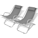 vidaXL Klapstoelen 2 st acier vert