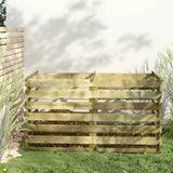 vidaXL Tuincompostbak gelat 90x90x90 cm geïmpregneerd grenenhout