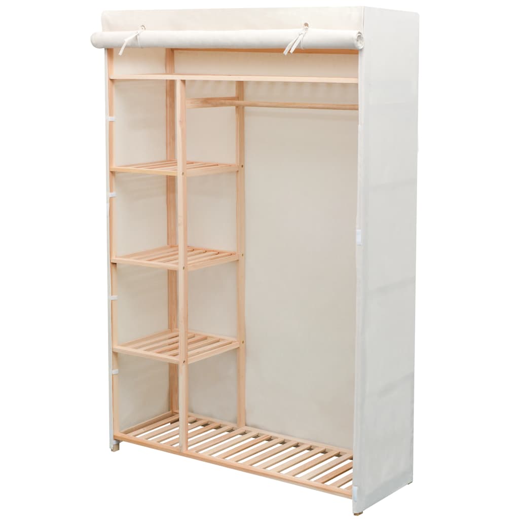 vidaXL Kledingkast 110x40x170 cm stof grijs