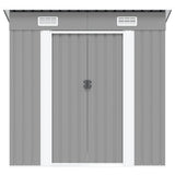 vidaXL Garden Shed Metal Green