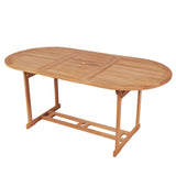 vidaXL Tuintafel 150x90x75 cm massief teakhout